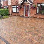 Block paving on a driveway in westmeath