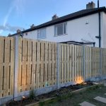 Wooden fence installation in westmeath